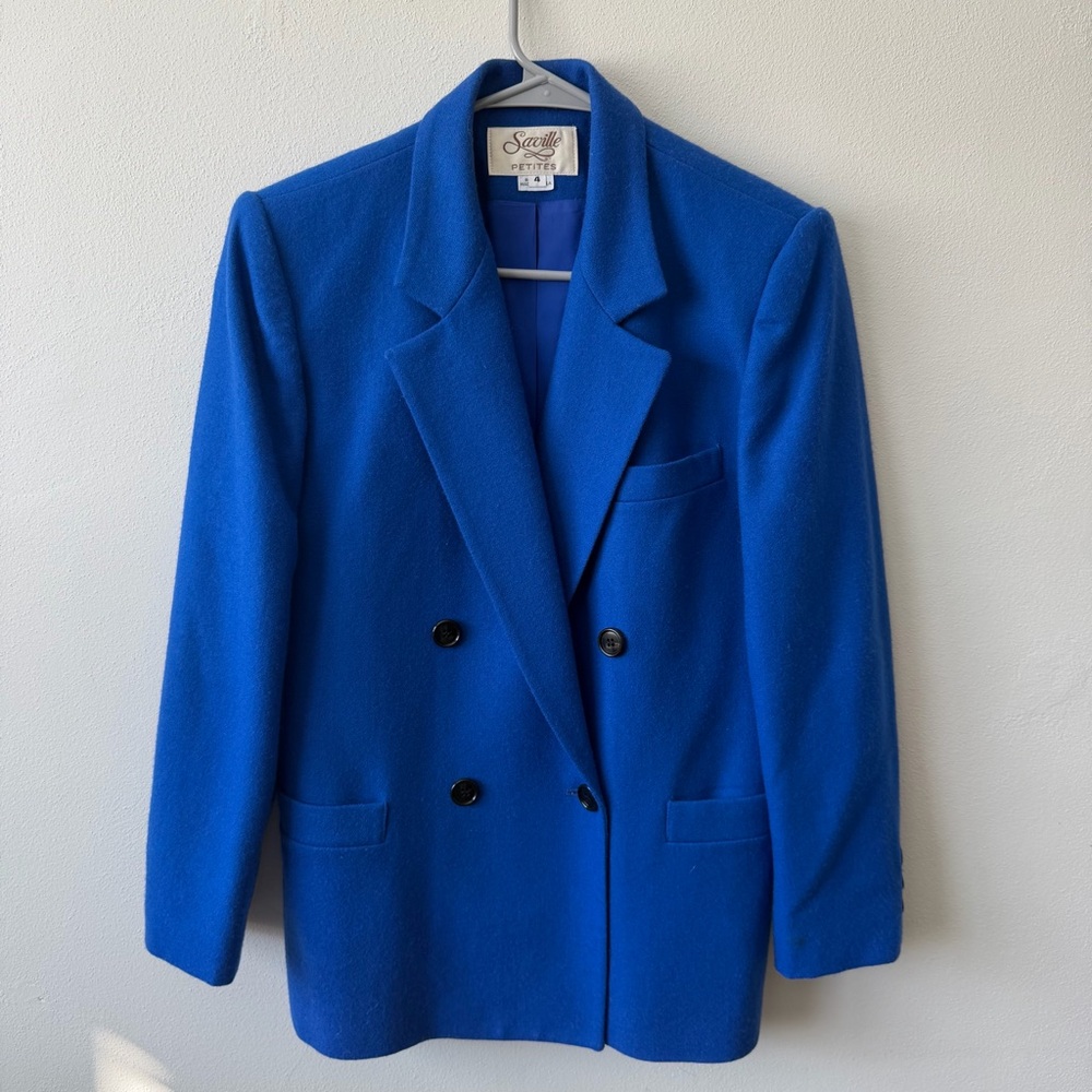 Saville Petite Women's Blue Blazer Sz 4